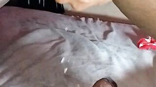 Slow motion squirting on the Dick