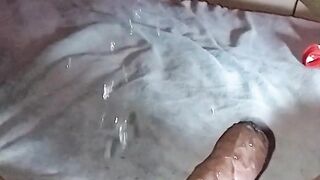 Slow motion squirting on the Dick