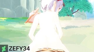 Noelle and Aether Having Sex In The Forest | GENSHIN IMPACT 3D ANIMATION