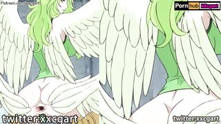 One Piece Hentai - Monet Bird hand job big Bird