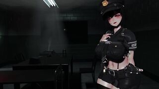 Horny Futa Police Officer Interrogates You With Her Superior Girlcock