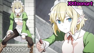 Danmachi Hentai art - Dungeon Ryuu Lion (リュー・リオン) blowjob