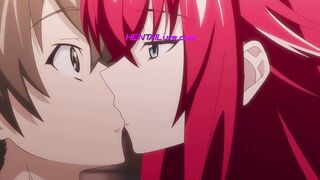 A Seductive Kiss for Issei Hyoudo | HENTAI UNCENSORED (Parody)