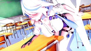 Genshin Impact - Furina in school uniform surprises you