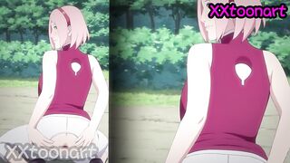 Haruno Sakura the else's slutty hot wife - Blowjob cum - Naruto hentai