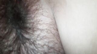 Creampie my hairy lady's pussy nice 1